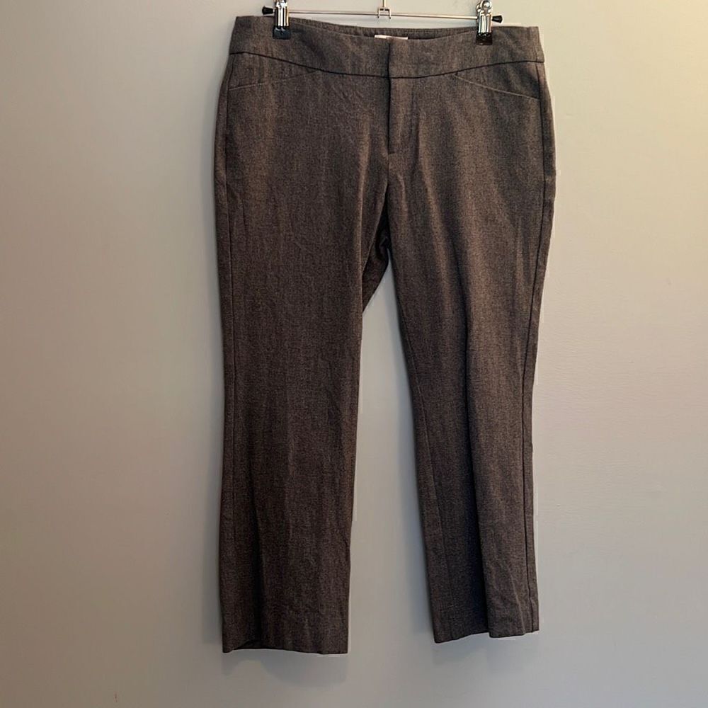 Merona Women's Gray Modern Stretch Flat Front Capri Pants